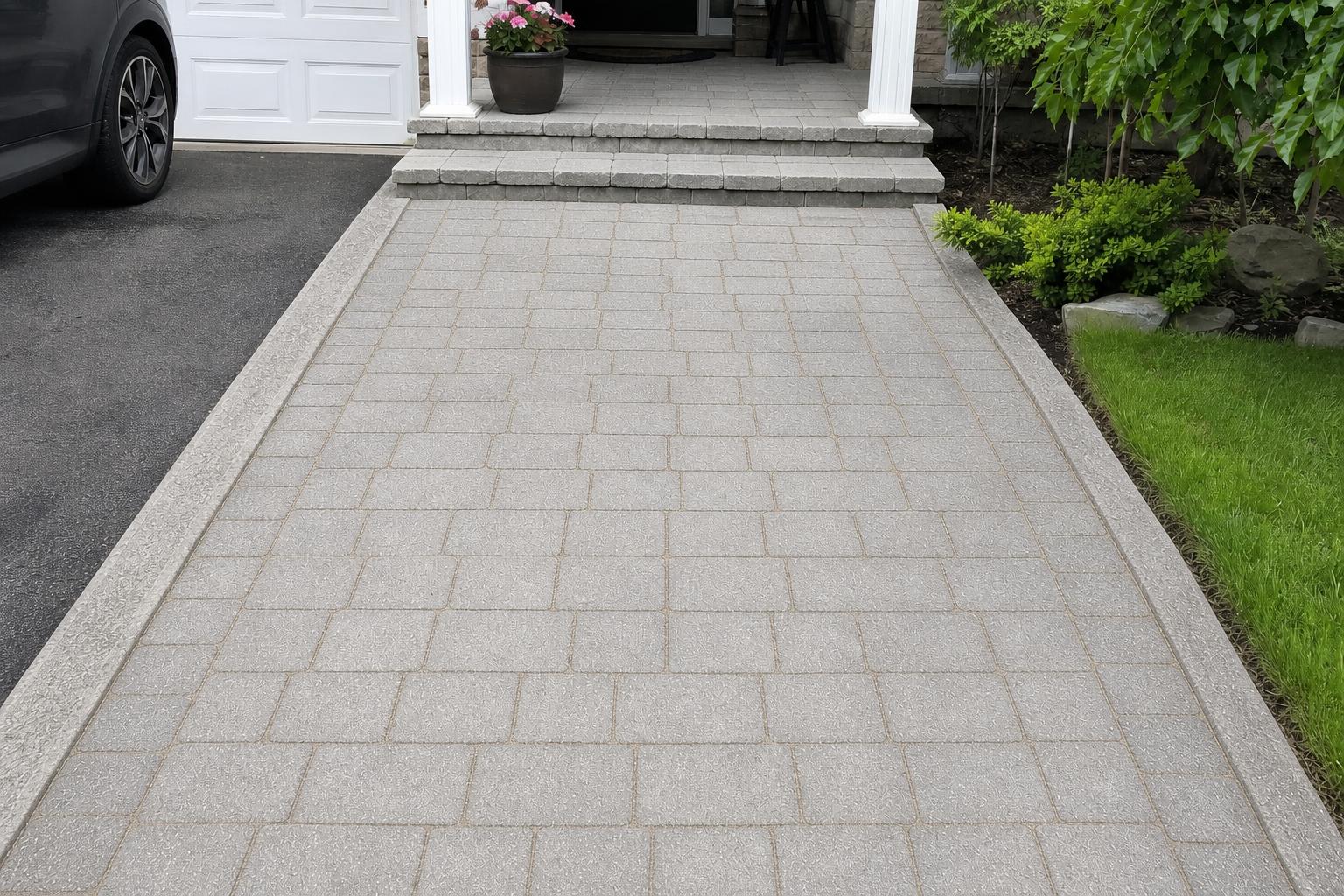 The same walkway restored